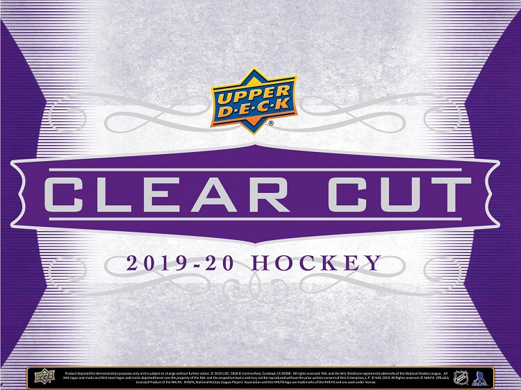 2019/20+Upper+Deck+Clear+Cut+Hockey+Hobby+Box