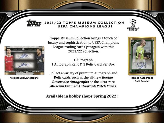 2021/22+Topps+UEFA+Champions+League+Museum+Collection+Soccer+Box