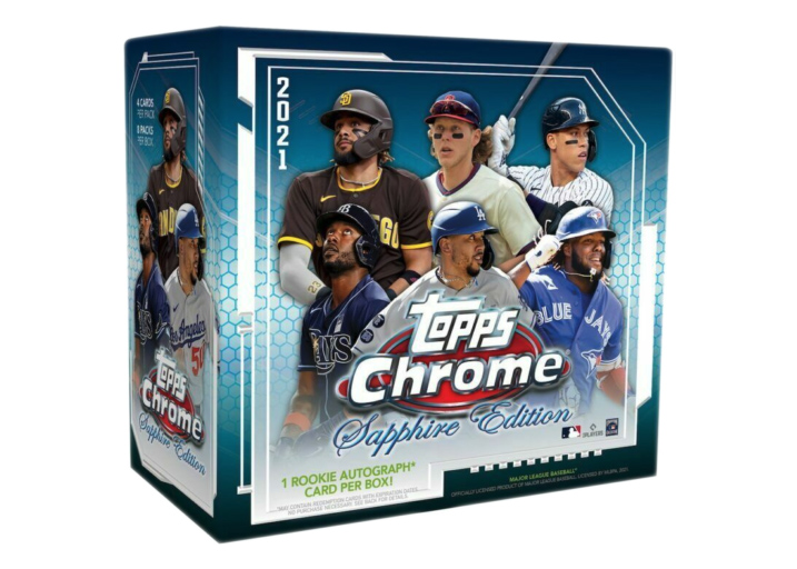 2021+Topps+Chrome+Baseball+Sapphire+Edition+Box