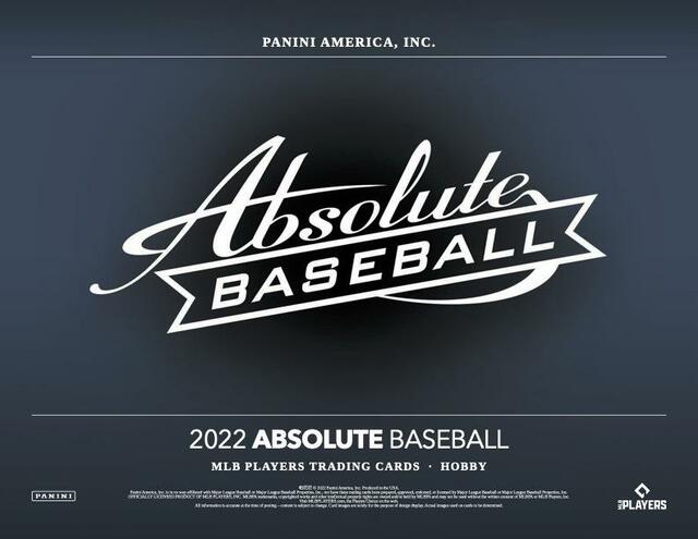 2022 Panini Absolute Baseball Hobby Box