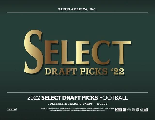 2022 Panini Select Draft Picks Collegiate Football Hobby Box