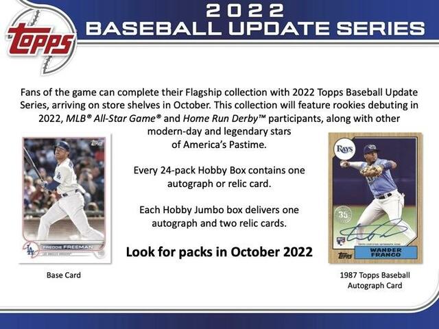 2022+Topps+Update+Series+Baseball+Hobby+Box