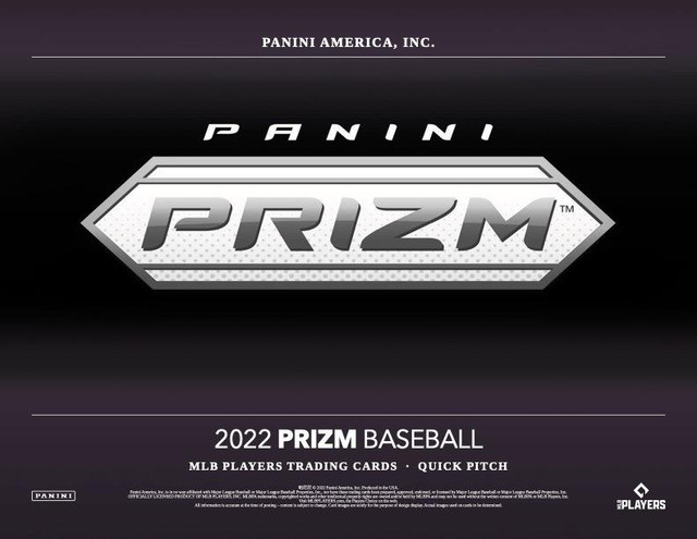 2022 Panini Prizm Quick Pitch Baseball Box