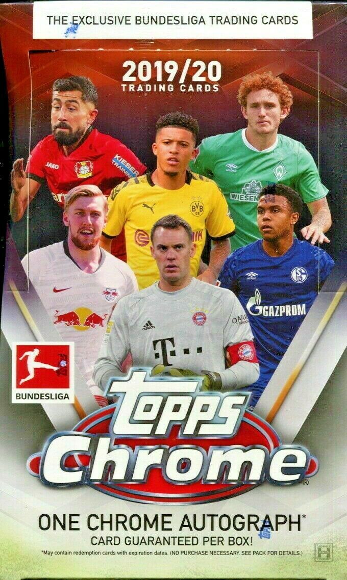 2019/20+Topps+Chrome+Bundesliga+Soccer+Hobby+Box