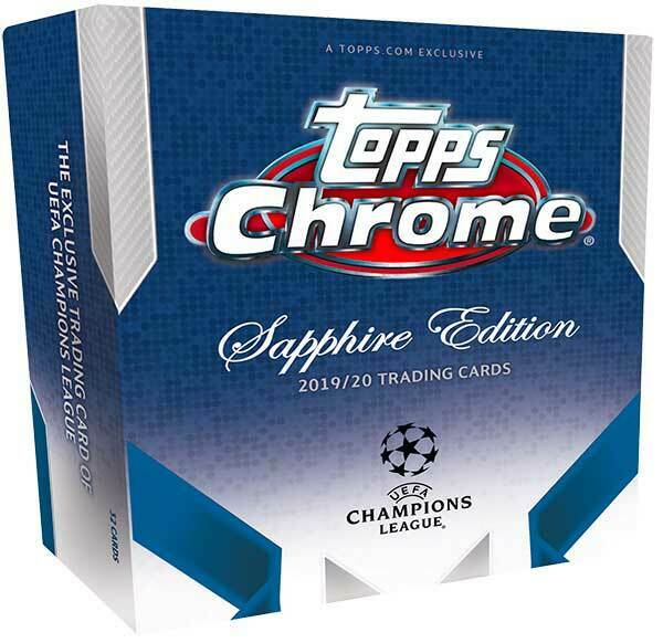 2019/20+Topps+UEFA+Champions+League+Chrome+Soccer+Sapphire+Edition+Box