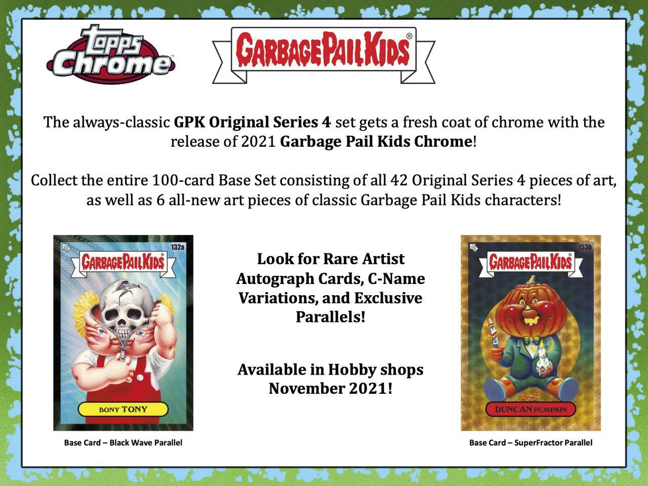 Garbage pail kids BEYOND THE STREETS ☆ 1 UNOPENED 8 CARD PACK 