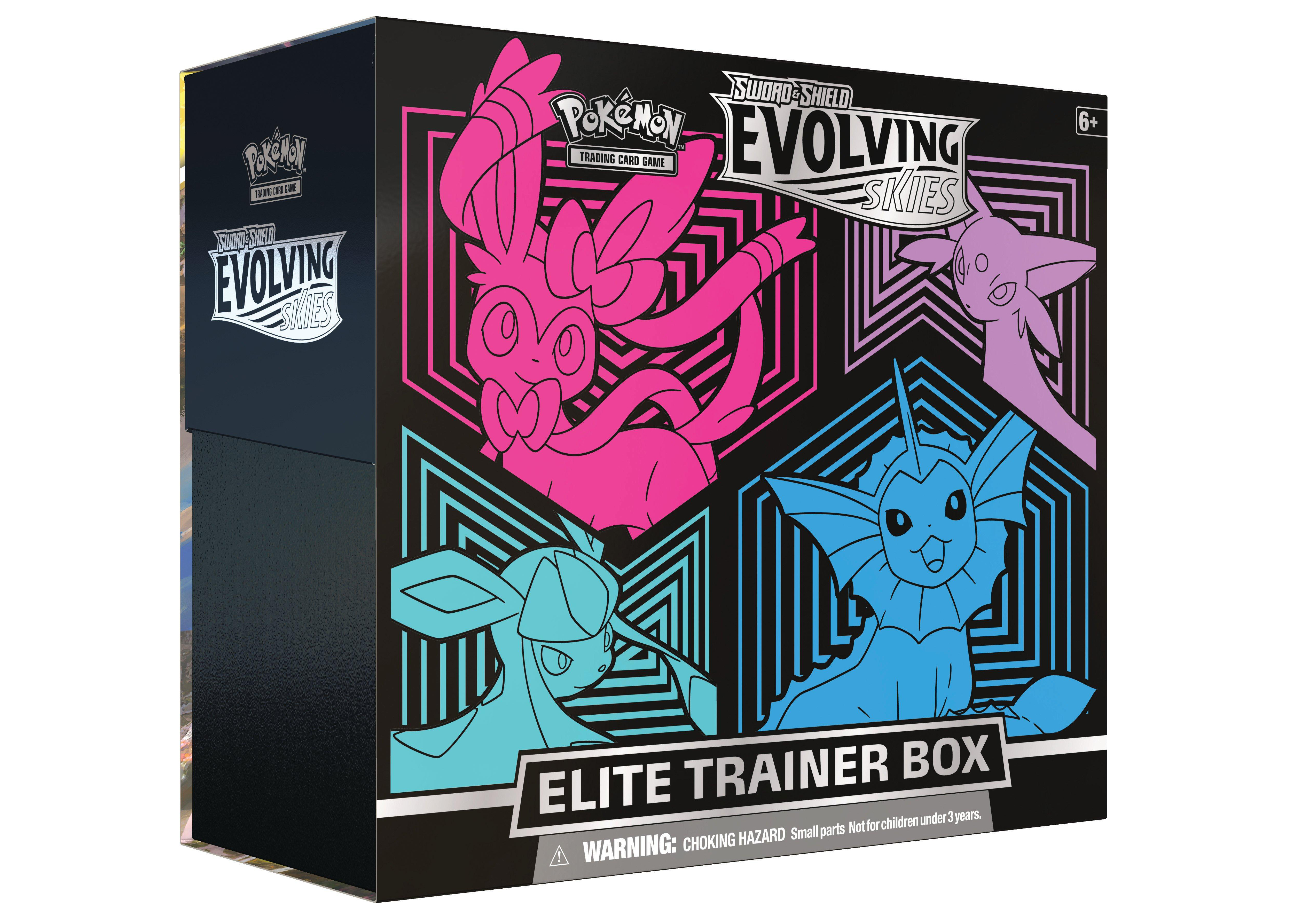 Pokémon TCG Sword & Shield Evolving Skies Elite Trainer Box (Glaceon/Vaporeon/Sylveon/Espeon)