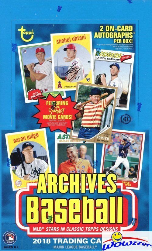 2018+Topps+Archives+Baseball+Hobby+Box