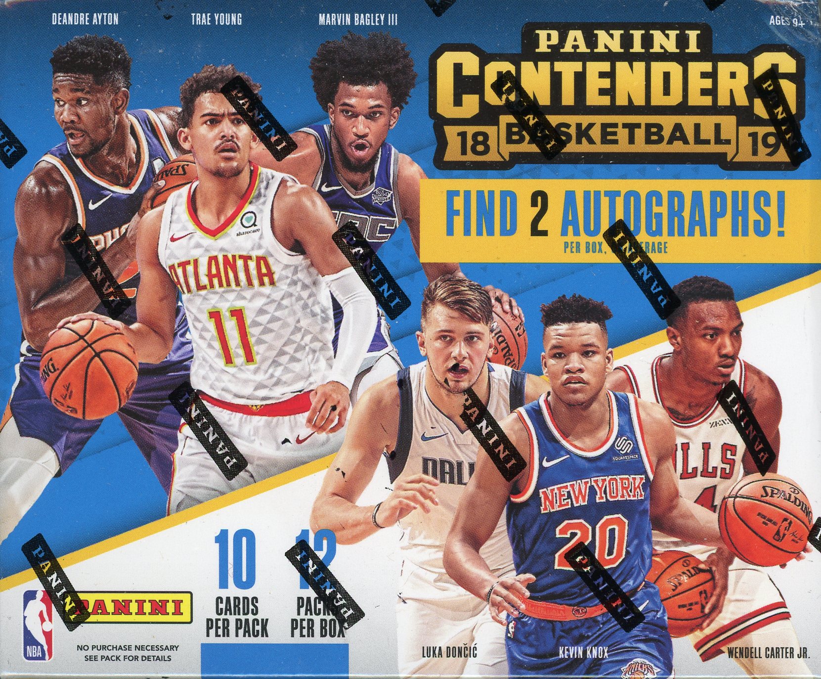 2018-19 Panini Contenders Draft Picks Basketball Hobby Box