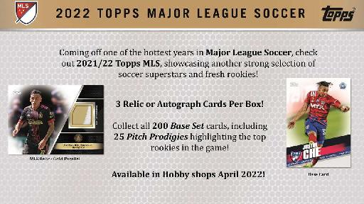 2022+Topps+MLS+Soccer+Hobby+Box