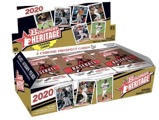 2020+Bowman+Heritage+Baseball+Hobby+Box