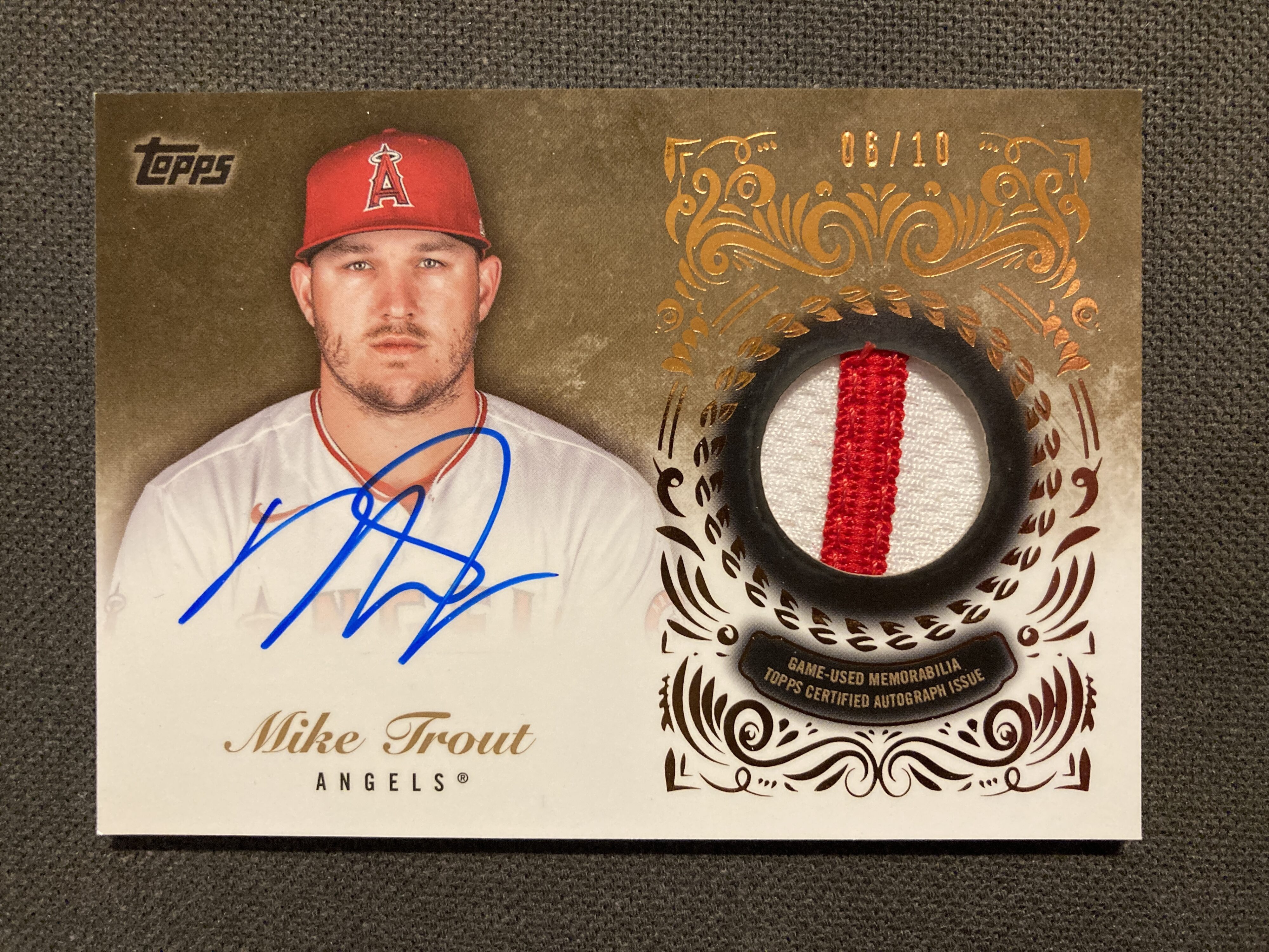 MIKE TROUT 2022 TOPPS welcome to the show card