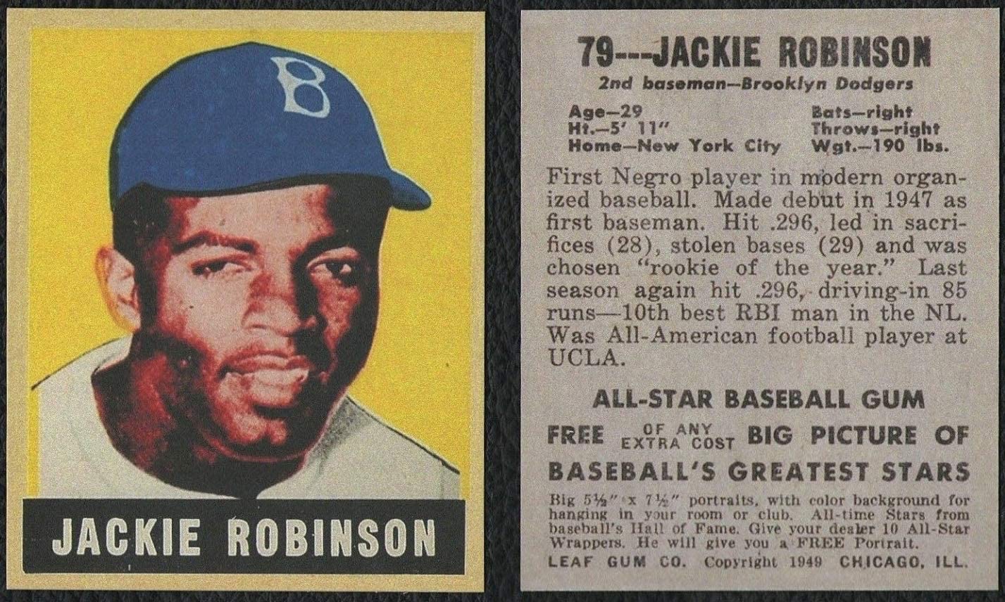 A Young Jackie Robinson Found on Two 1940s Cigarette Cards